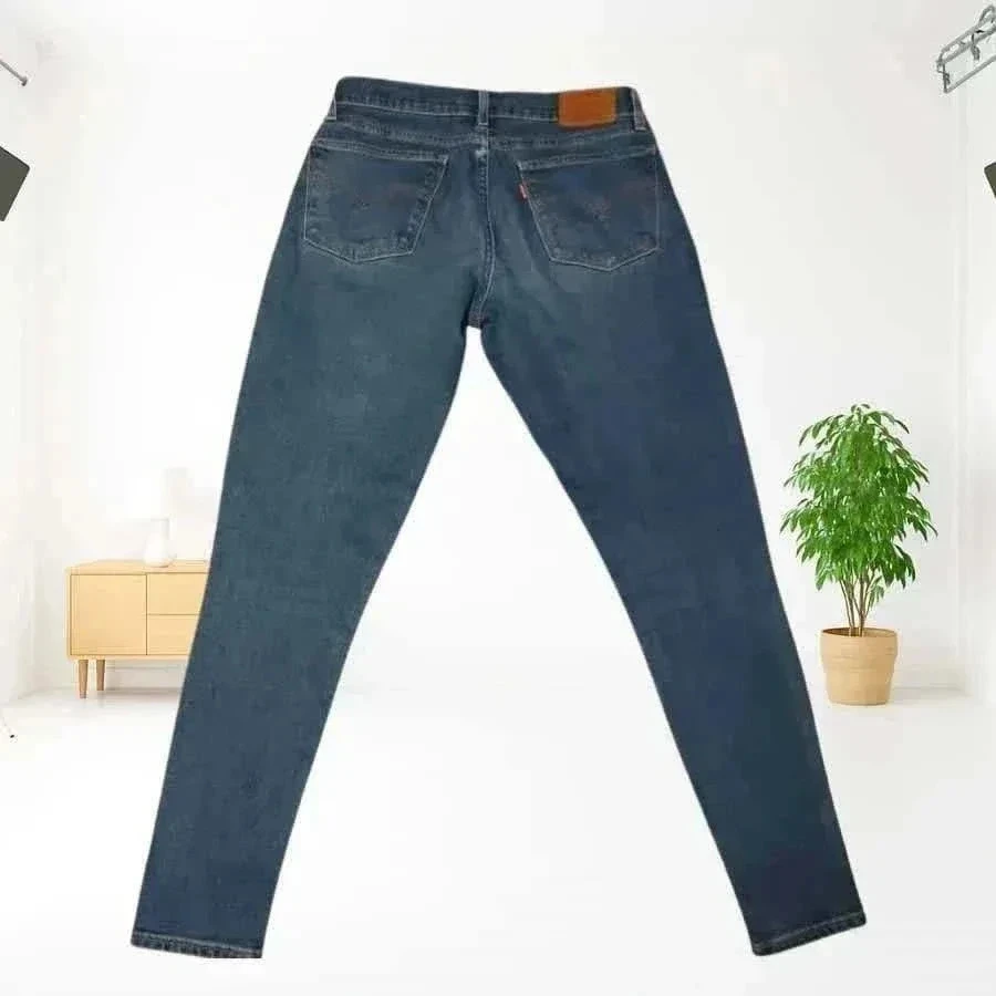 Levi's premium 710 skinny crop taille haute medium, stretch bleu – photo 12